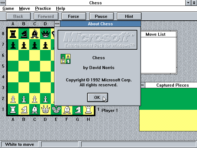 Microsoft Entertainment Pack 4 - Chess